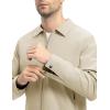 imageTBMPOY Mens Lightweight Jackets Casual Windbreaker Stylish Light Fall Spring Golf Work Dress BusinessLight Khaki