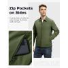 imageTBMPOY Mens Lightweight Jackets Casual Windbreaker Stylish Light Fall Spring Golf Work Dress BusinessPine Green