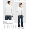 imageTBMPOY Mens Lightweight Jackets Casual Windbreaker Stylish Light Fall Spring Golf Work Dress BusinessWhite1