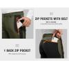 imageTBMPOY Mens Snow Ski Hiking Pants Waterproof Winter Fleece Lined Pants Camping Skiing Ice Fishing Pants with BeltA1thick Armygreen