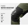 imageTBMPOY Mens Snow Ski Hiking Pants Waterproof Winter Fleece Lined Pants Camping Skiing Ice Fishing Pants with BeltA1thick Armygreen