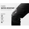 imageTBMPOY Mens Snow Ski Hiking Pants Waterproof Winter Fleece Lined Pants Camping Skiing Ice Fishing Pants with BeltA1thick Black