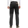 imageTBMPOY Mens Snow Ski Hiking Pants Waterproof Winter Fleece Lined Pants Camping Skiing Ice Fishing Pants with BeltA1thick Dark Grey