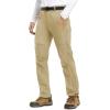 imageTBMPOY Mens Snow Ski Hiking Pants Waterproof Winter Fleece Lined Pants Camping Skiing Ice Fishing Pants with BeltA1thick Light Khaki
