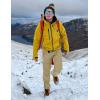 imageTBMPOY Mens Snow Ski Hiking Pants Waterproof Winter Fleece Lined Pants Camping Skiing Ice Fishing Pants with BeltA1thick Light Khaki