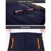 imageTBMPOY Mens Snow Ski Hiking Pants Waterproof Winter Fleece Lined Pants Camping Skiing Ice Fishing Pants with BeltA1thick Navy