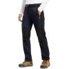 imageTBMPOY Mens Snow Ski Hiking Pants Waterproof Winter Fleece Lined Pants Camping Skiing Ice Fishing Pants with BeltA1thick Navy