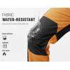 imageTBMPOY Mens Snow Ski Hiking Pants Waterproof Winter Fleece Lined Pants Camping Skiing Ice Fishing Pants with BeltA1thick Orange
