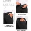 imageTBMPOY Mens Snow Ski Hiking Pants Waterproof Winter Fleece Lined Pants Camping Skiing Ice Fishing Pants with BeltA2thick Black