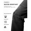 imageTBMPOY Mens Snow Ski Hiking Pants Waterproof Winter Fleece Lined Pants Camping Skiing Ice Fishing Pants with BeltA2thick Black