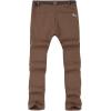 imageTBMPOY Mens Snow Ski Hiking Pants Waterproof Winter Fleece Lined Pants Camping Skiing Ice Fishing Pants with BeltA2thick Brown