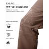 imageTBMPOY Mens Snow Ski Hiking Pants Waterproof Winter Fleece Lined Pants Camping Skiing Ice Fishing Pants with BeltA2thick Brown