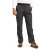 imageTBMPOY Mens Snow Ski Hiking Pants Waterproof Winter Fleece Lined Pants Camping Skiing Ice Fishing Pants with BeltA2thick Dark Grey