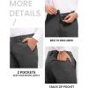 imageTBMPOY Mens Snow Ski Hiking Pants Waterproof Winter Fleece Lined Pants Camping Skiing Ice Fishing Pants with BeltA2thick Dark Grey