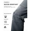 imageTBMPOY Mens Snow Ski Hiking Pants Waterproof Winter Fleece Lined Pants Camping Skiing Ice Fishing Pants with BeltA2thick Grey