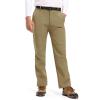 imageTBMPOY Mens Snow Ski Hiking Pants Waterproof Winter Fleece Lined Pants Camping Skiing Ice Fishing Pants with BeltA2thick Khaki
