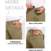 imageTBMPOY Mens Snow Ski Hiking Pants Waterproof Winter Fleece Lined Pants Camping Skiing Ice Fishing Pants with BeltA2thick Khaki