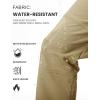 imageTBMPOY Mens Snow Ski Hiking Pants Waterproof Winter Fleece Lined Pants Camping Skiing Ice Fishing Pants with BeltA2thick Khaki
