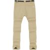 imageTBMPOY Mens Snow Ski Hiking Pants Waterproof Winter Fleece Lined Pants Camping Skiing Ice Fishing Pants with BeltA2thick Light Khaki