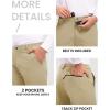 imageTBMPOY Mens Snow Ski Hiking Pants Waterproof Winter Fleece Lined Pants Camping Skiing Ice Fishing Pants with BeltA2thick Light Khaki