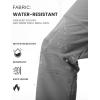 imageTBMPOY Mens Snow Ski Hiking Pants Waterproof Winter Fleece Lined Pants Camping Skiing Ice Fishing Pants with BeltA2thick Steel Grey