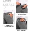 imageTBMPOY Mens Snow Ski Hiking Pants Waterproof Winter Fleece Lined Pants Camping Skiing Ice Fishing Pants with BeltA2thick Steel Grey