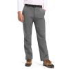 imageTBMPOY Mens Snow Ski Hiking Pants Waterproof Winter Fleece Lined Pants Camping Skiing Ice Fishing Pants with BeltA2thick Steel Grey
