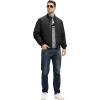 imageTBMPOY Mens Winter Lightweight Bomber Jackets Water Resistant Fall Casual Windbreakers Quilted Full Zip Windproof Work CoatsBlack