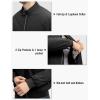 imageTBMPOY Mens Winter Lightweight Bomber Jackets Water Resistant Fall Casual Windbreakers Quilted Full Zip Windproof Work CoatsBlack