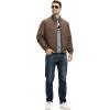 imageTBMPOY Mens Winter Lightweight Bomber Jackets Water Resistant Fall Casual Windbreakers Quilted Full Zip Windproof Work CoatsDark Coffee