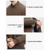 imageTBMPOY Mens Winter Lightweight Bomber Jackets Water Resistant Fall Casual Windbreakers Quilted Full Zip Windproof Work CoatsDark Coffee