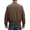 imageTBMPOY Mens Winter Lightweight Bomber Jackets Water Resistant Fall Casual Windbreakers Quilted Full Zip Windproof Work CoatsDark Coffee