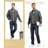 imageTBMPOY Mens Winter Lightweight Bomber Jackets Water Resistant Fall Casual Windbreakers Quilted Full Zip Windproof Work CoatsDark Grey