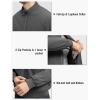 imageTBMPOY Mens Winter Lightweight Bomber Jackets Water Resistant Fall Casual Windbreakers Quilted Full Zip Windproof Work CoatsDark Grey