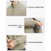 imageTBMPOY Mens Winter Lightweight Bomber Jackets Water Resistant Fall Casual Windbreakers Quilted Full Zip Windproof Work CoatsKhaki