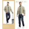 imageTBMPOY Mens Winter Lightweight Bomber Jackets Water Resistant Fall Casual Windbreakers Quilted Full Zip Windproof Work CoatsKhaki