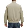 imageTBMPOY Mens Winter Lightweight Bomber Jackets Water Resistant Fall Casual Windbreakers Quilted Full Zip Windproof Work CoatsKhaki