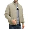 imageTBMPOY Mens Winter Lightweight Bomber Jackets Water Resistant Fall Casual Windbreakers Quilted Full Zip Windproof Work CoatsKhaki
