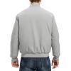imageTBMPOY Mens Winter Lightweight Bomber Jackets Water Resistant Fall Casual Windbreakers Quilted Full Zip Windproof Work CoatsLight Grey