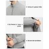 imageTBMPOY Mens Winter Lightweight Bomber Jackets Water Resistant Fall Casual Windbreakers Quilted Full Zip Windproof Work CoatsLight Grey