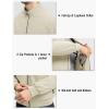 imageTBMPOY Mens Winter Lightweight Bomber Jackets Water Resistant Fall Casual Windbreakers Quilted Full Zip Windproof Work CoatsLight Khaki