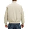 imageTBMPOY Mens Winter Lightweight Bomber Jackets Water Resistant Fall Casual Windbreakers Quilted Full Zip Windproof Work CoatsLight Khaki