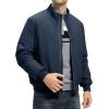 imageTBMPOY Mens Winter Lightweight Bomber Jackets Water Resistant Fall Casual Windbreakers Quilted Full Zip Windproof Work CoatsNavy