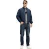 imageTBMPOY Mens Winter Lightweight Bomber Jackets Water Resistant Fall Casual Windbreakers Quilted Full Zip Windproof Work CoatsNavy