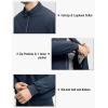 imageTBMPOY Mens Winter Lightweight Bomber Jackets Water Resistant Fall Casual Windbreakers Quilted Full Zip Windproof Work CoatsNavy
