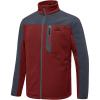 imageTBMPOY Mens Fleece Jackets Lightweight FullZip Fall Jacket Warm Winter Coats Outdoor Hiking with PocketsA5wine RedGray