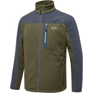 imageTBMPOY Mens Fleece Jackets Lightweight FullZip Fall Jacket Warm Winter Coats Outdoor Hiking with PocketsA2army GreenGray