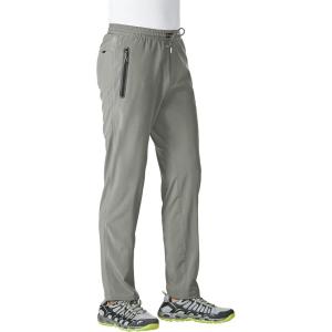 imageTBMPOY Mens Lightweight Hiking Travel Pants Breathable Athletic Fishing Active Joggers Zipper PocketsA22medium Grey