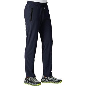 imageTBMPOY Mens Lightweight Hiking Travel Pants Breathable Athletic Fishing Active Joggers Zipper PocketsA3navy