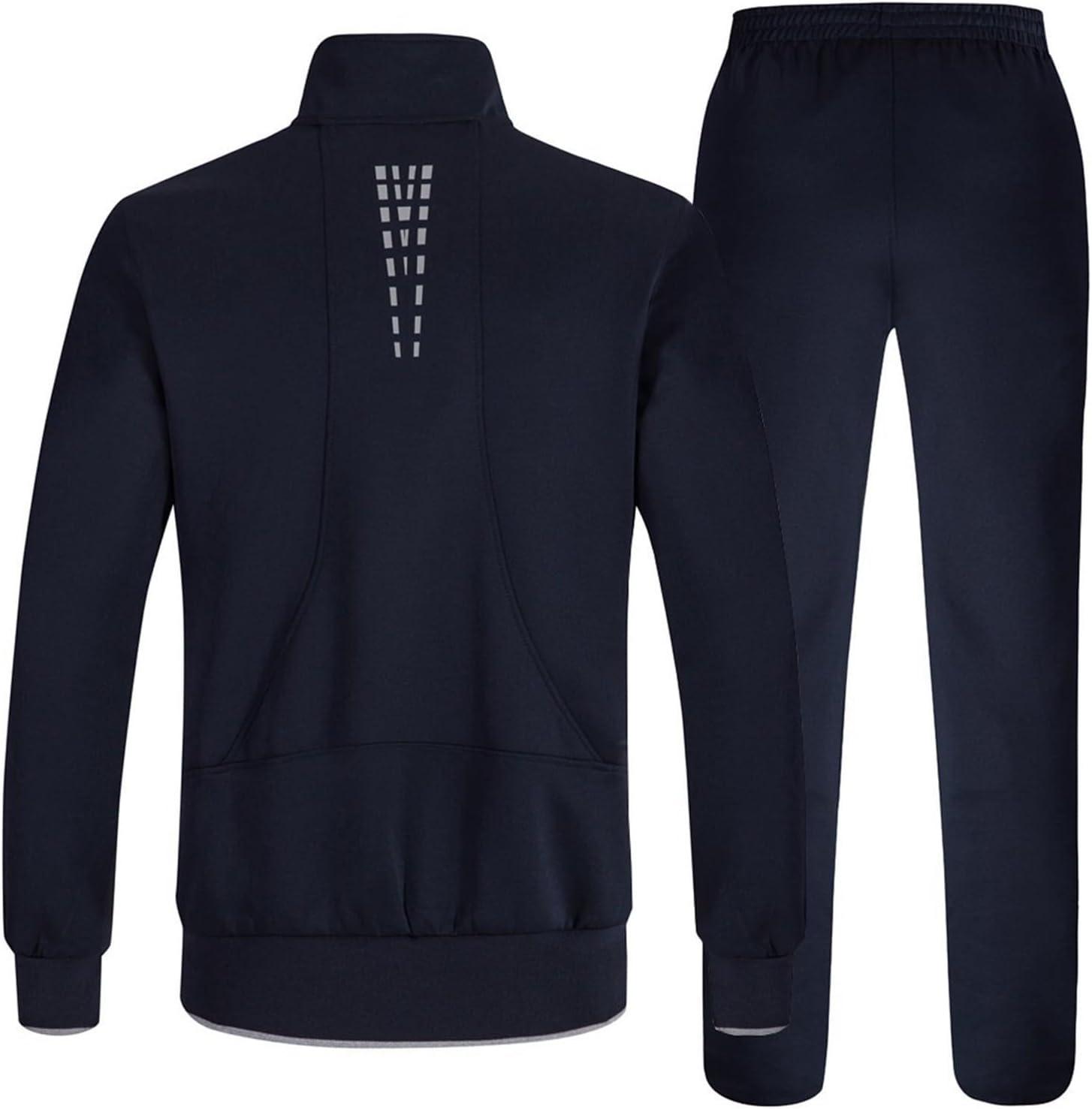 imageTBMPOY Mens Tracksuits Sweatsuits for Men Sweat Track Suits 2 Piece Casual Athletic Jogging Warm Up Full Zip Sets01 Navygrey